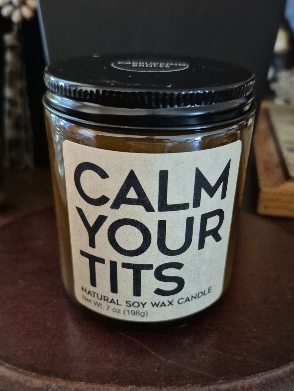 Calm Your Tatas Natural Soy Wax Candle - Cappacinno Brulee